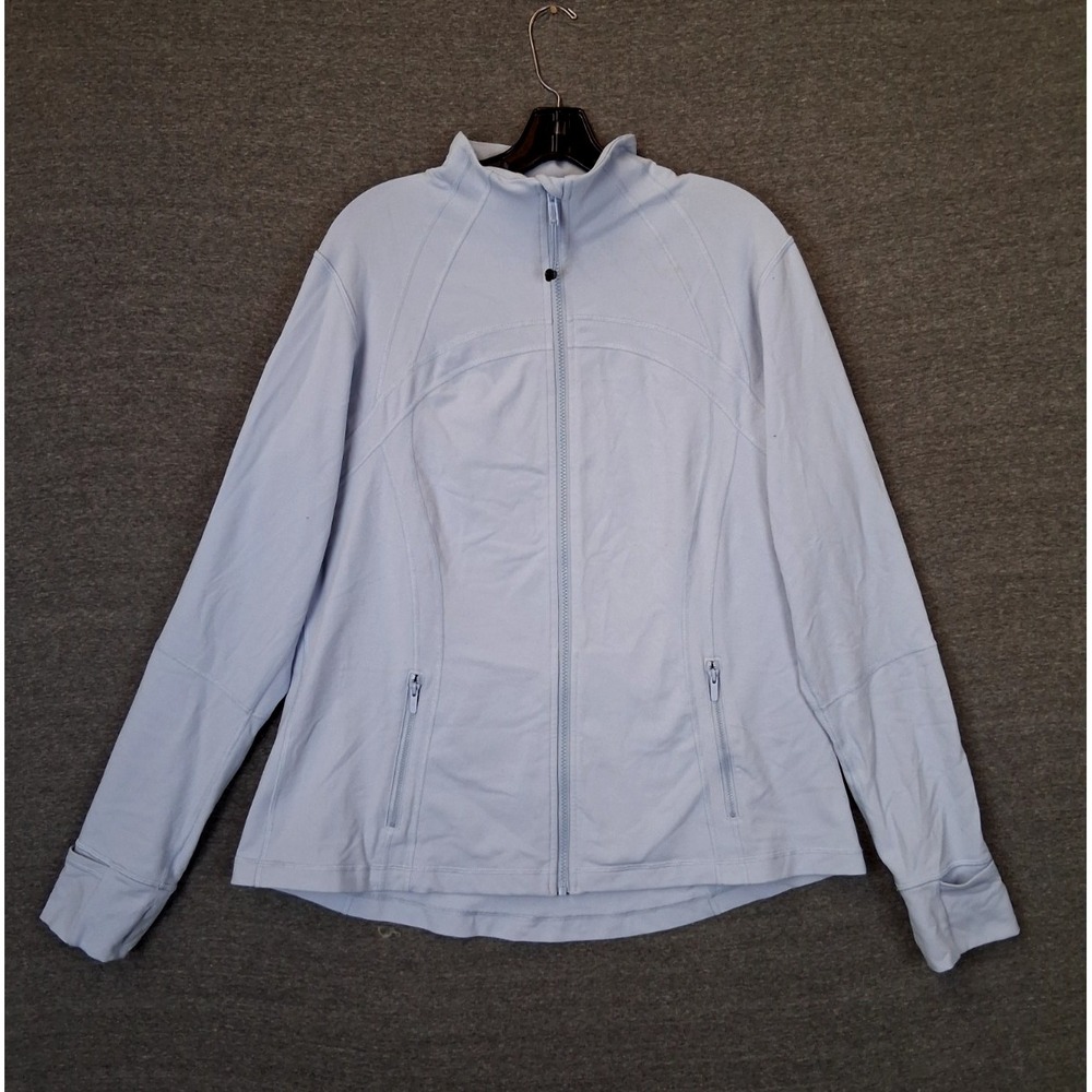 Rare Lululemon Womens Jacket 20 Blue Define Discontinued Size Yoga Athleisure